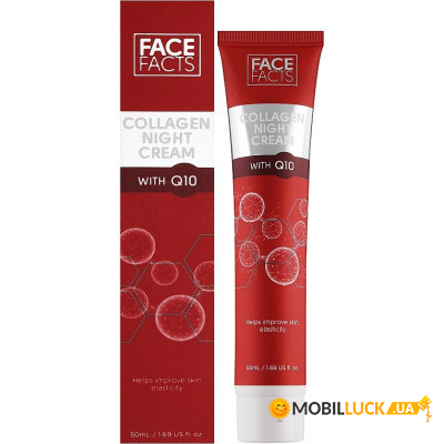   Face Facts Collagen & Q10 Night Cream ͳ     Q10 50  (5031413919738)
