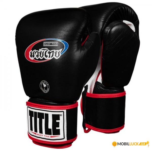   Title Muay Thai Leather Trening Gloves 18oz 