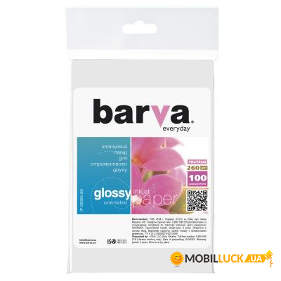  BARVA 10x15 Everyday 260 Glossy 100 (IP-CE260-301)