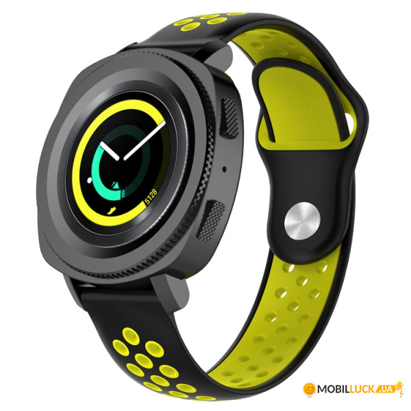  Nike Style BeCover  Samsung Galaxy Watch 46mm / Watch 3 45mm / Gear S3 Classic / Gear S3 Frontier Black-Yellow (705787)