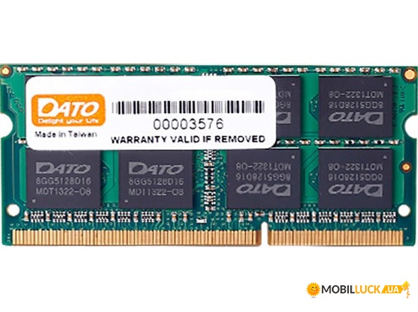   SO-DIMM 4GB/1600 DDR3 Dato (DT4G3DSDLD16)