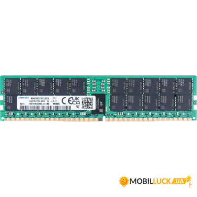     Samsung 64GB DDR5 4800Mhz ECC RDIMM (M321R8GA0BB0-CQK)