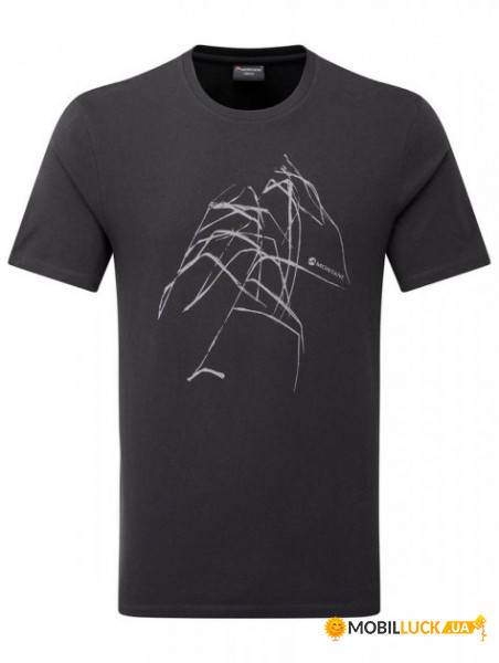   Montane Abstract T-Shirt Midnight Grey M (MABSTMNGM15)