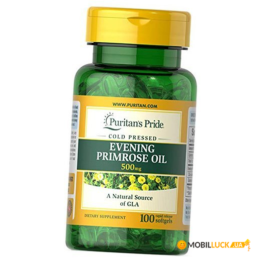   Puritans Pride Evening Primrose Oil 500 mg with GLA  100  (4384301535)