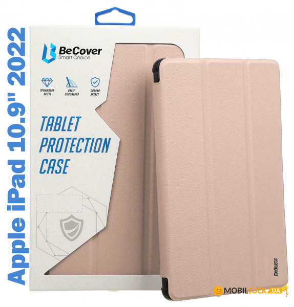 - Removable Case BeCover   Apple Pencil  Apple iPad 10.9 2022 Pink (708766)
