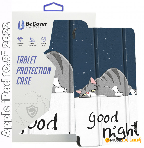 - BeCover Smart Case Apple iPad 10.9 2022 Good Night (709203)