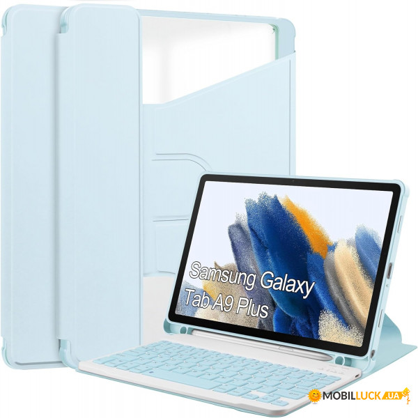  BeCover    360 Rotatable Samsung Galaxy Tab A9 Plus SM-X210/SM-X215/SM-X216 11.0 Light Blue (710332)