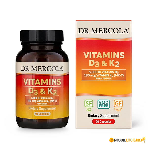    Dr. Mercola Vitamins D3  K2 5000 IU 90  