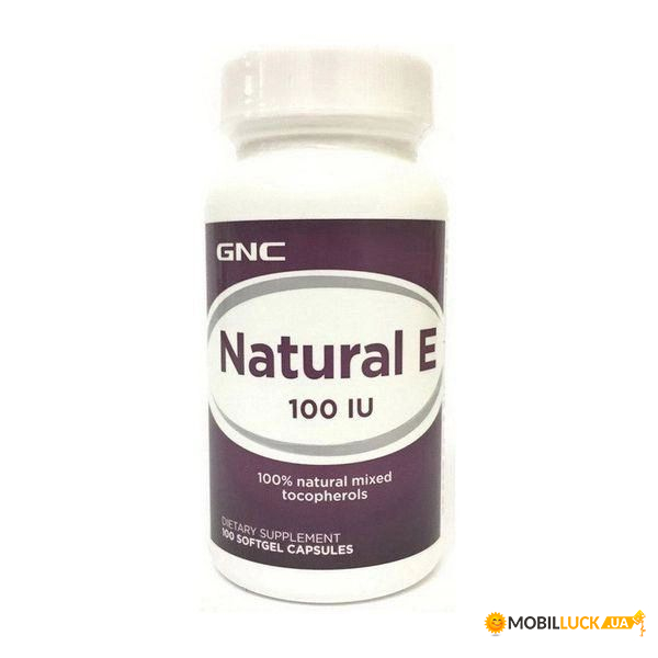  GNC Natural E 100 IU 100  
