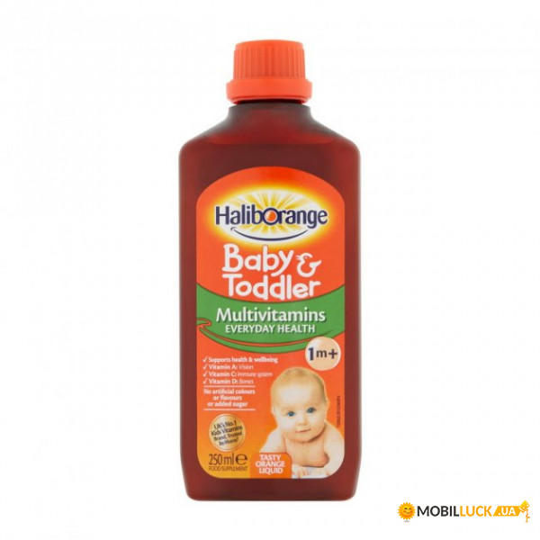  Haliborange Babys Toddler Liquid 250 ml orange