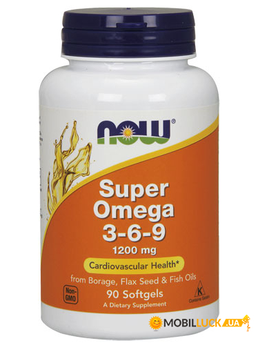  NOW Super Omega 3-6-9  90   