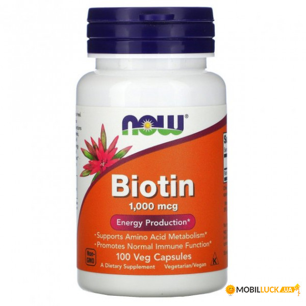  Now Foods (Biotin) 1000  100  (NOW-00469)