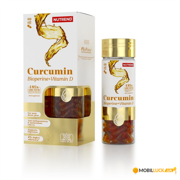    Nutrend Curcumin+Bioperine+Vitamin D 60  
