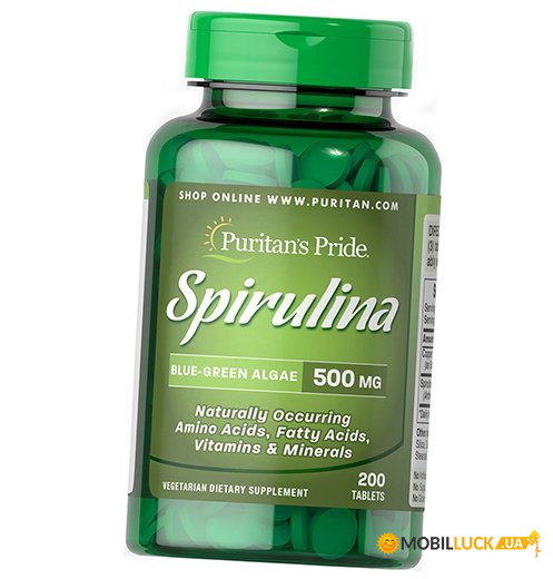  Puritan's Pride Spirulina 500 200  (71367022)