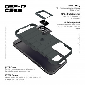 ArmorStandart DEF17 case Apple iPhone 13 Pro Black (ARM61340) 4