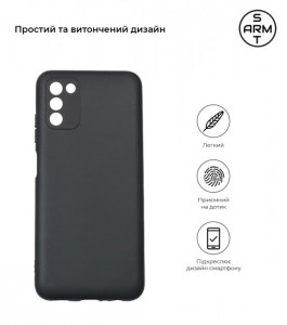 - Armorstandart Matte Slim Fit  Samsung Galaxy A03s SM-A037 Black (ARM59786) 3