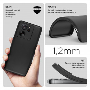  ArmorStandart Matte Slim Fit Xiaomi 13T Pro 5G Camera cover Black (ARM69615) 4