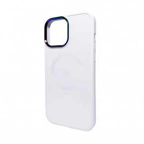    MagSafe AG Glass Sapphire MagSafe Logo Apple iPhone 15 Pro White (AGSappiP15PWhite)