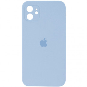   Silicone Full Case AA Camera Protect Apple iPhone 12 Mist Blue (FullAAi12-27)
