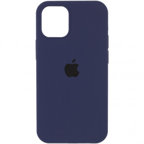   Silicone Full Case AA Open Cam Apple iPhone 12 Pro Dark Blue (FullOpeAAi12P-7)
