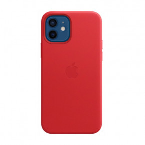  Leather case  iPhone 12 / iPhone 12 Pro with magsafe Red 3