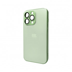   AG Glass Matt Frame Color Logo Apple iPhone 12 Pro Light Green (AGMattFrameiP12PLGreen)