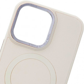   Epik Bonbon Leather Metal Style with MagSafe Apple iPhone 13 Pro (6.1)  / Light pink 3