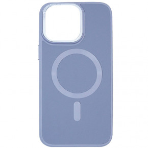   Epik Bonbon Leather Metal Style with MagSafe Apple iPhone 13 (6.1)  / Mist blue Epik