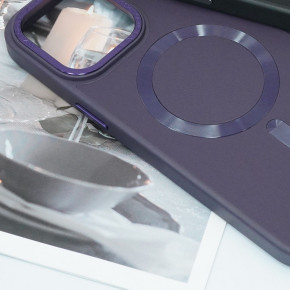   Epik Bonbon Leather Metal Style with MagSafe Apple iPhone 14 Pro Max (6.7)  / Dark Purple 3
