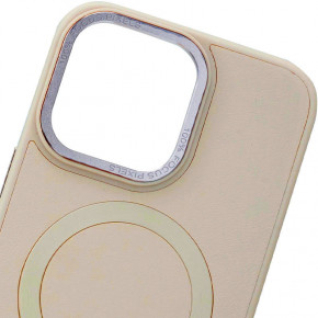   Epik Bonbon Leather Metal Style with MagSafe Apple iPhone 15 Pro Max (6.7)  / Light pink 3