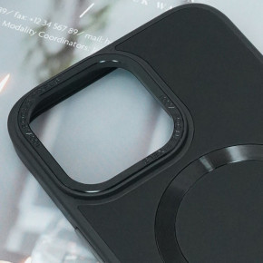   Epik Bonbon Leather Metal Style with MagSafe Apple iPhone 15 Pro (6.1)  / Black 3
