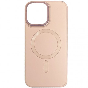   Epik Bonbon Leather Metal Style with MagSafe Apple iPhone 15 (6.1)  / Light pink