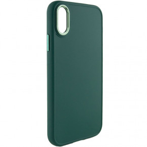 TPU  Epik Bonbon Metal Style Apple iPhone XS Max (6.5)  / Pine green 3