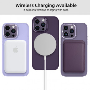 TPU  Epik Bonbon Metal Style with MagSafe Apple iPhone 13 Pro (6.1)  / Dark Purple 4