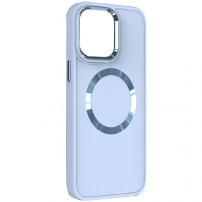 TPU  Epik Bonbon Metal Style with MagSafe Apple iPhone 15 Plus (6.7)  / Mist Blue