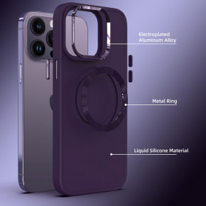TPU  Epik Bonbon Metal Style with MagSafe Apple iPhone 15 Pro Max (6.7)  / Dark Purple 3