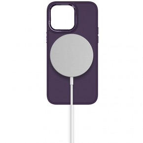 TPU  Epik Bonbon Metal Style with MagSafe Apple iPhone 15 (6.1)  / Dark Purple 4