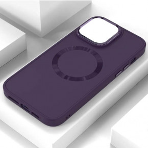 TPU  Epik Bonbon Metal Style with MagSafe Apple iPhone 15 (6.1)  / Dark Purple 8