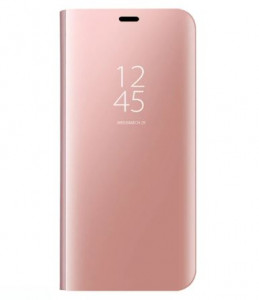 - Epik Clear View Standing Cover Samsung Galaxy S10e Rose Gold