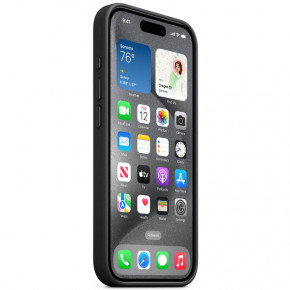  Epik FineWoven (AAA) with MagSafe Apple iPhone 15 Pro Max (6.7) Black 4