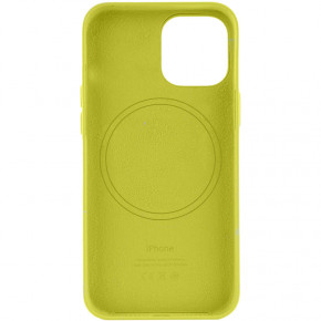   Epik Leather Case (AA) with MagSafe Apple iPhone 14 (6.1) Yellow