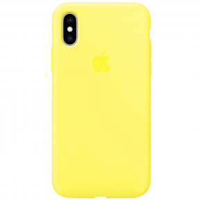  Epik Silicone Case Full Protective (AA) Apple iPhone XS Max (6.5)  / Yellow