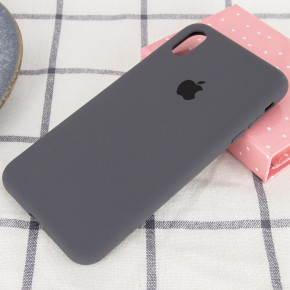  Epik Silicone Case Full Protective (AA) Apple iPhone XS Max (6.5)  / Dark Grey 4