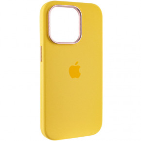 Epik Silicone Case Metal Buttons (AA) Apple iPhone 13 Pro Max (6.7)  / Sunglow