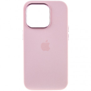  Epik Silicone Case Metal Buttons (AA) Apple iPhone 13 Pro Max (6.7)  / Chalk Pink 3