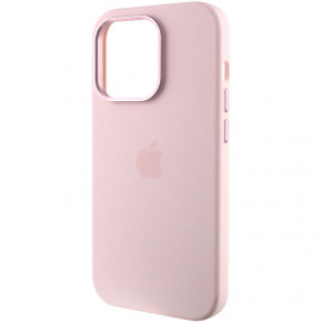  Epik Silicone Case Metal Buttons (AA) Apple iPhone 13 Pro Max (6.7)  / Chalk Pink 4