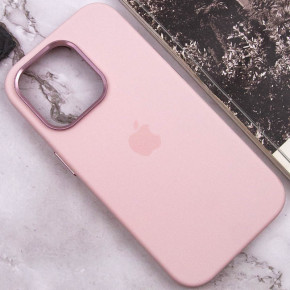  Epik Silicone Case Metal Buttons (AA) Apple iPhone 13 Pro Max (6.7)  / Chalk Pink 8