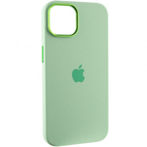  Epik Silicone Case Metal Buttons (AA) Apple iPhone 13 (6.1)  / Pistachio