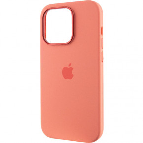  Epik Silicone Case Metal Buttons (AA) Apple iPhone 14 Pro Max (6.7)  / Pink Pomelo 4
