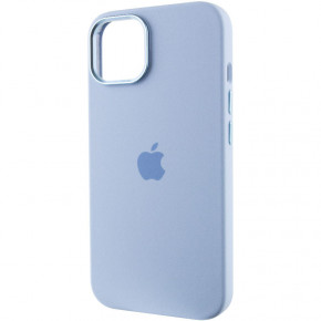  Epik Silicone Case Metal Buttons (AA) Apple iPhone 14 (6.1)  / Blue Fog 4